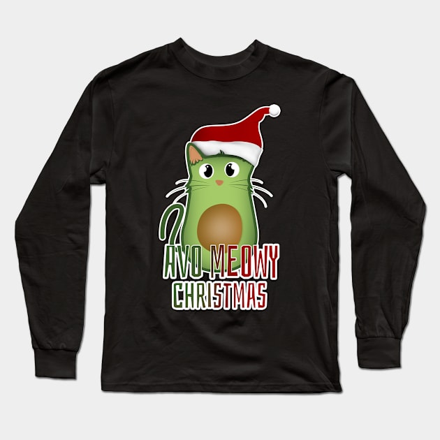 Avo meowy christmas Long Sleeve T-Shirt by Rishirt